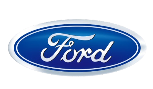 Home iron on ford logo on transparent background